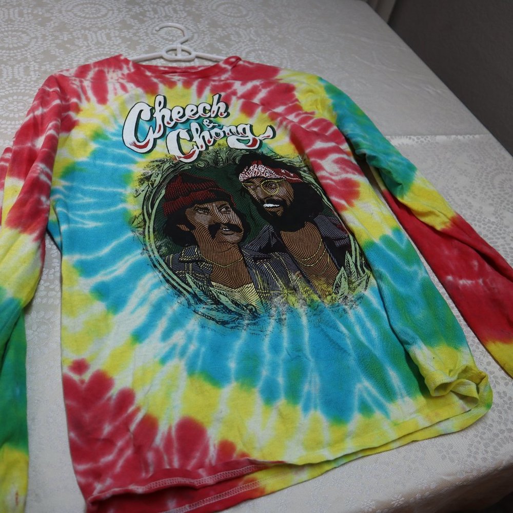 Tie Dye Cheech and Chong Tee shirt